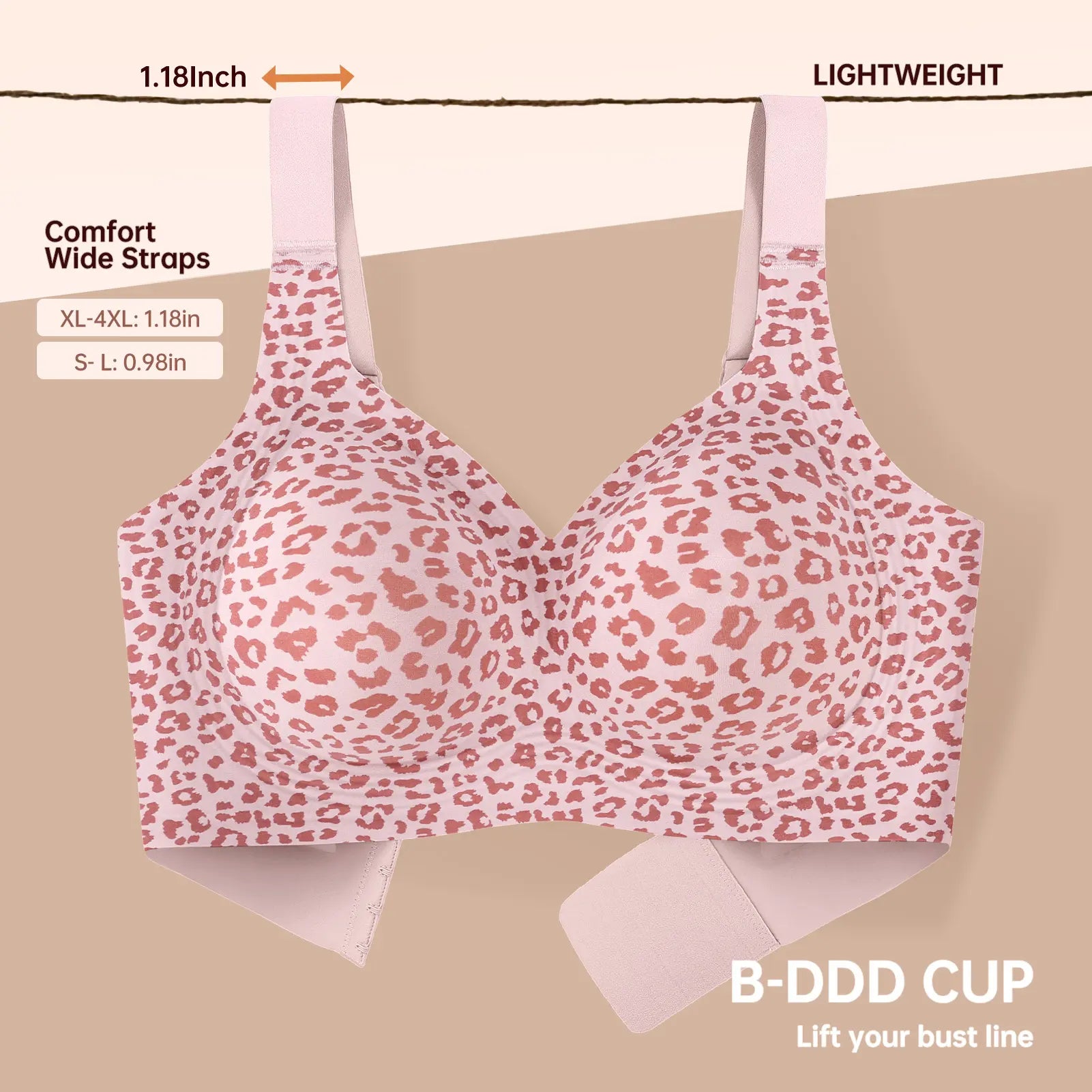 OEAK Women Jelly Bras Wirefree Full Coverage No Underwire Everyday Bras Comfortable Wireless Padded Tshirt Bra #Summervibes
