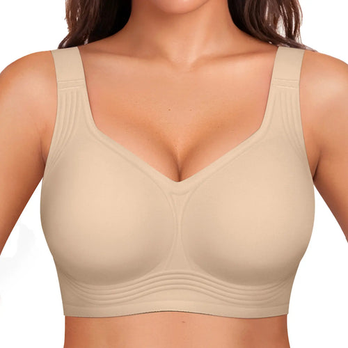 OEAK Women Jelly Bras Wirefree Full Coverage No Underwire Everyday Bras Comfortable Wireless Padded Tshirt Bra #Summervibes